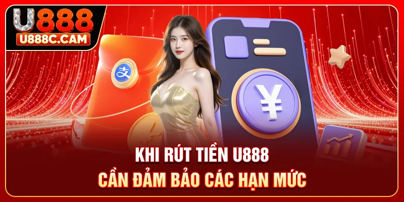 Khi rút tiền U888 cần đảm bảo các hạn mức